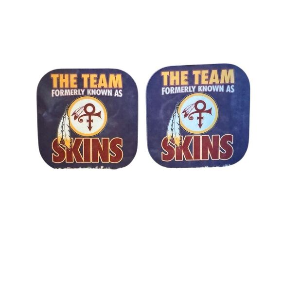 Washington Redskins Vintage Coaster Set of Two NFL Memorabilia - Picture 1 of 2